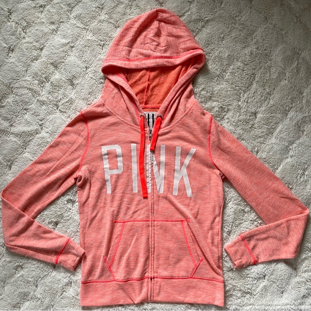 Pink Zip-Up Hoodie